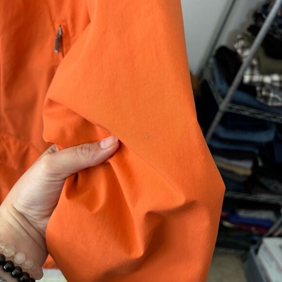 Eddie Bauer women’s XL Orange Utility Jacket Lightweight Casual Coat - Picture 10 of 13